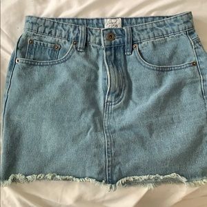 Denim mini skirt